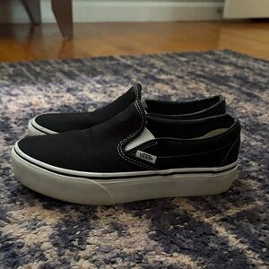 Vans subtle platform slip on sneaker